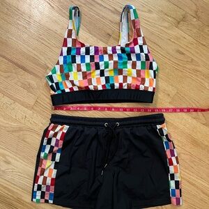 Target Multicolor Checkered Swim Set